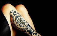 Aksesoris Tato Batik Di Betis, Tato Batik