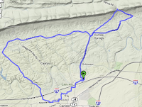 Map of Today's Ride