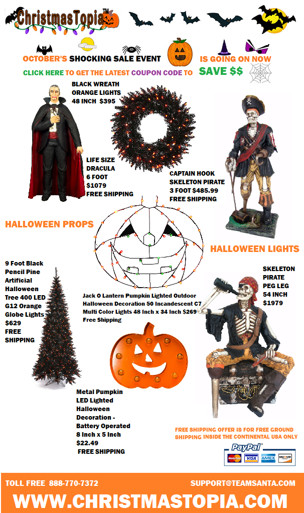 There are 28 days until #Halloween | Shocking #Halloween-Decorations-Sale going on now  #forsale, #USA, #halloweenlights