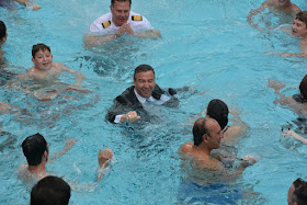 Ice pool swimming