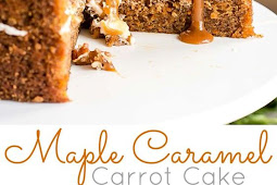 MAPLE CARAMEL CARROT CAKE WITH CREAM CHEESE FROSTING