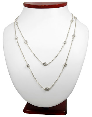 Layered Diamond Necklace. in a layered diamonds by