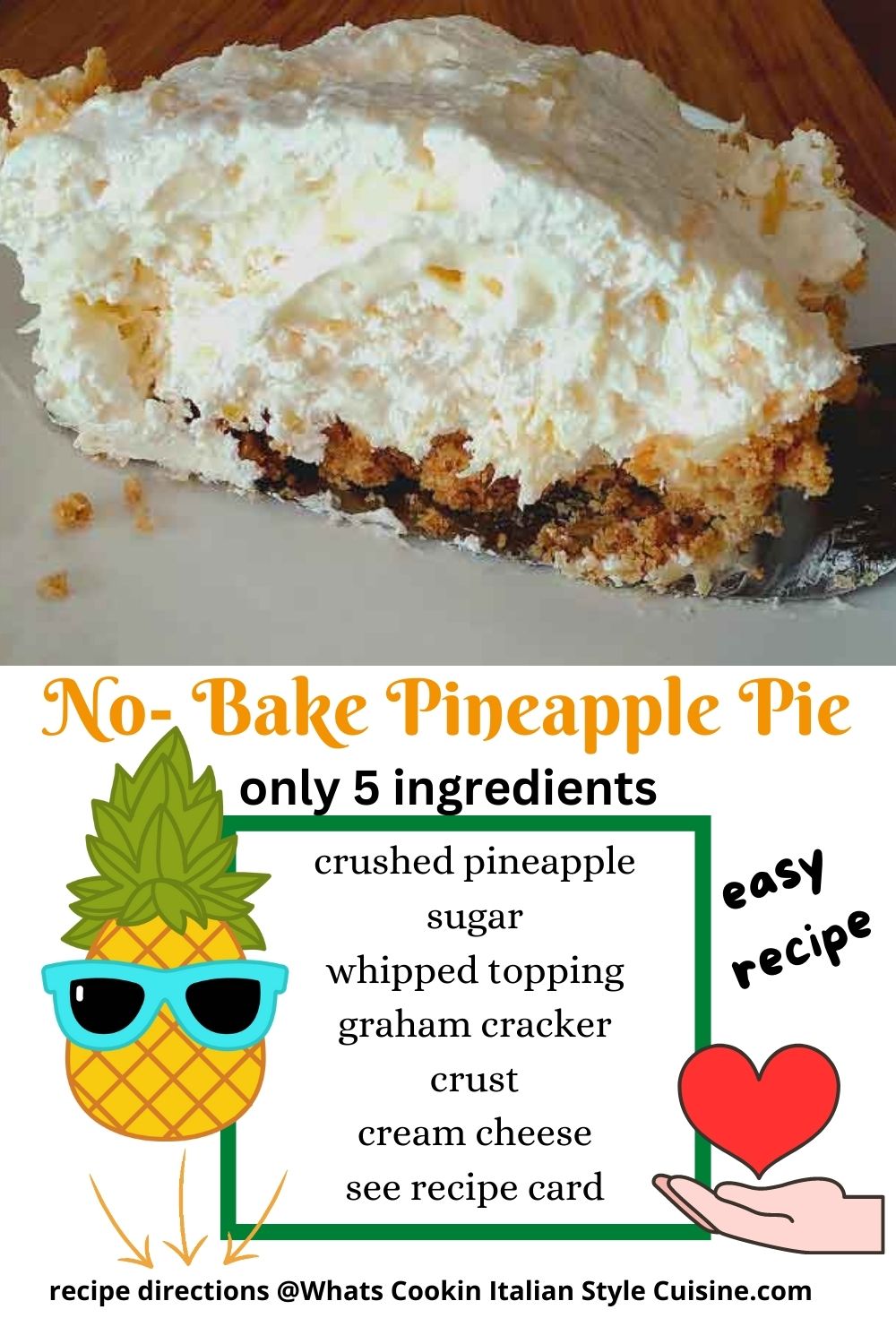 pine for later pineapple fluffy pie recipe