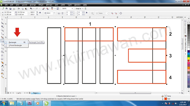 tutorial coreldraw - cara membuat logo im3