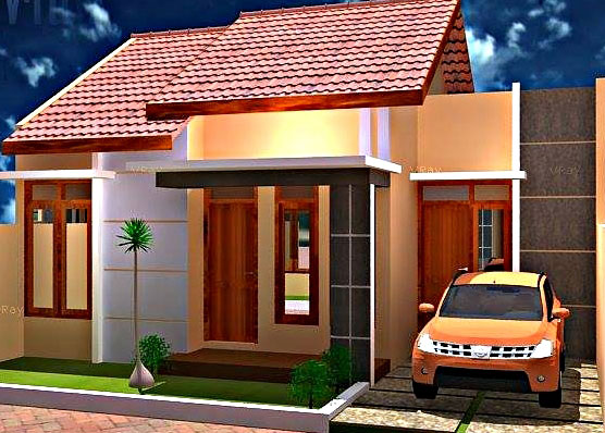 10 Contoh Denah Desain Rumah Minimalis Type 36 2 Kamar Tidur  