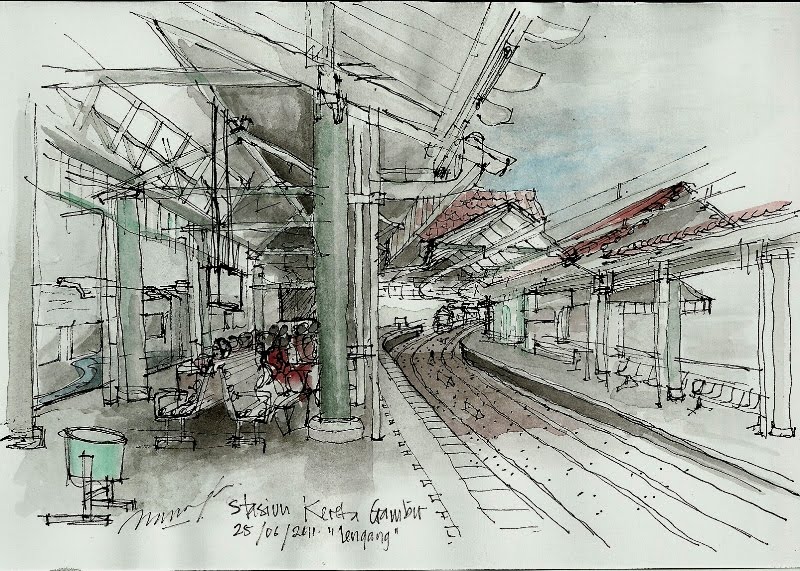 Sketsa Bareng Indonesia Sketcher Di Gambir | nanangrusmana's sketch 