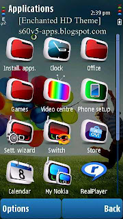 Enchanted HD Theme for Nokia S60v5