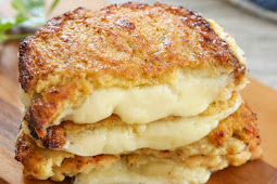 CAULIFLOWER CRUSTED GRILLED CHEESE SANDWICHES