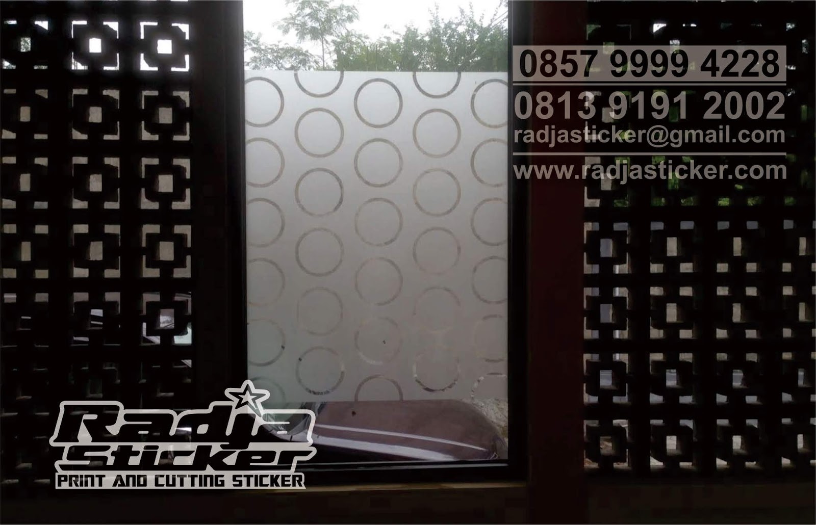  Stiker  Sandblast Cutting Kaca  Jendela  Sandblast Cutting 