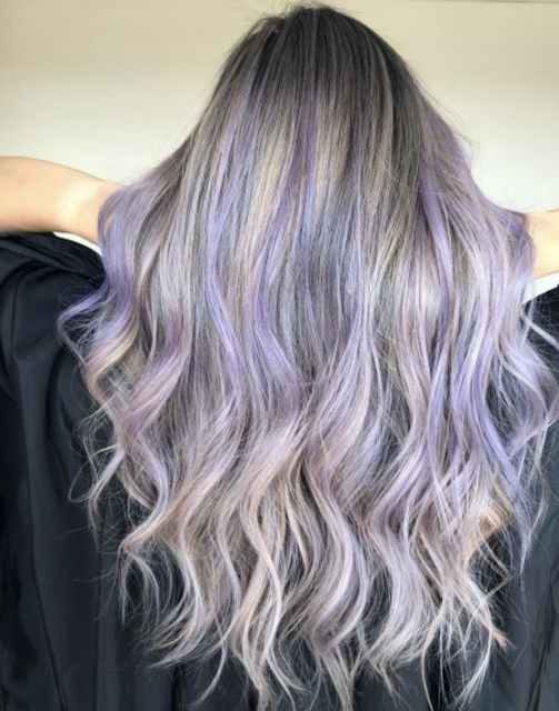 lavender hair highlights 2020