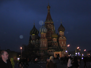 St. Basil's Cathedral.  Built by Ivan the Terrible in the 16th Century as a gift to the people after her conquered the Kazaks.  He had the architects blinded after they built it so they would not be able to build one for anyone else... nice guy that Ivan.