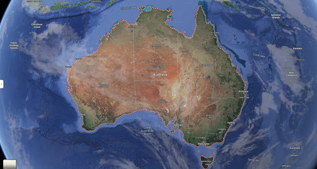 خريطة استراليا بالتفصيل
