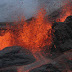 Lava flows during an eruption of the Piton de la Fournaise volcano