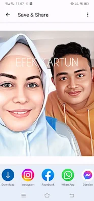 Foto Jadi Efek Kartun