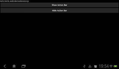 Action Bar Off