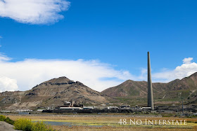 48 No Interstate back roads cross country coast-to-coast road trip Utah Garfield Smelter Rio Tinto