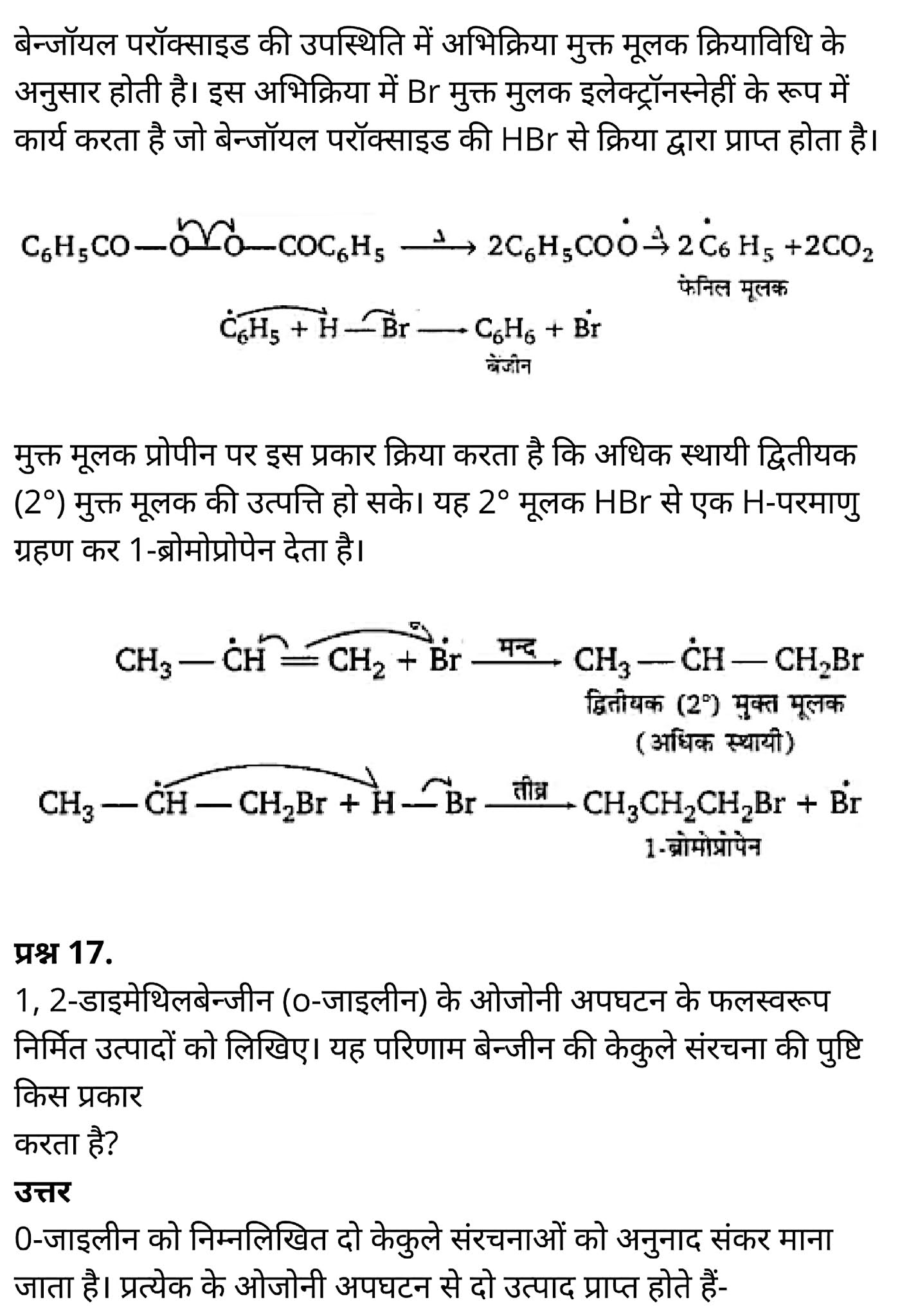 कक्षा 11 रसायन विज्ञान अध्याय 13 हिंदी में एनसीईआरटी समाधान