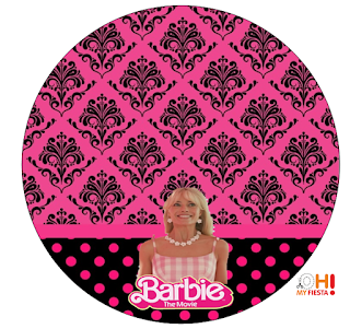 Barbie la Película: Wrappers y Toppers para Cucpakes o Etiquetas para Descargar Gratis.