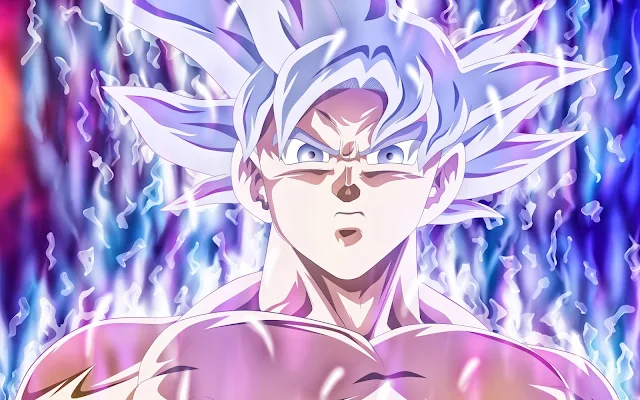 Free DBZ Goku Mastered Utra Instinct wallpaper.