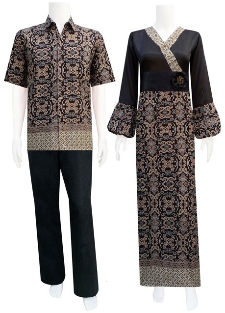 Baju Batik Gamis Model Kimono ~ Tata Batik Sarimbit