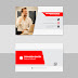 Colorful abstract business card template