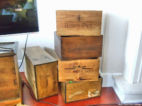 caisses en bois, déco caisses à vin,