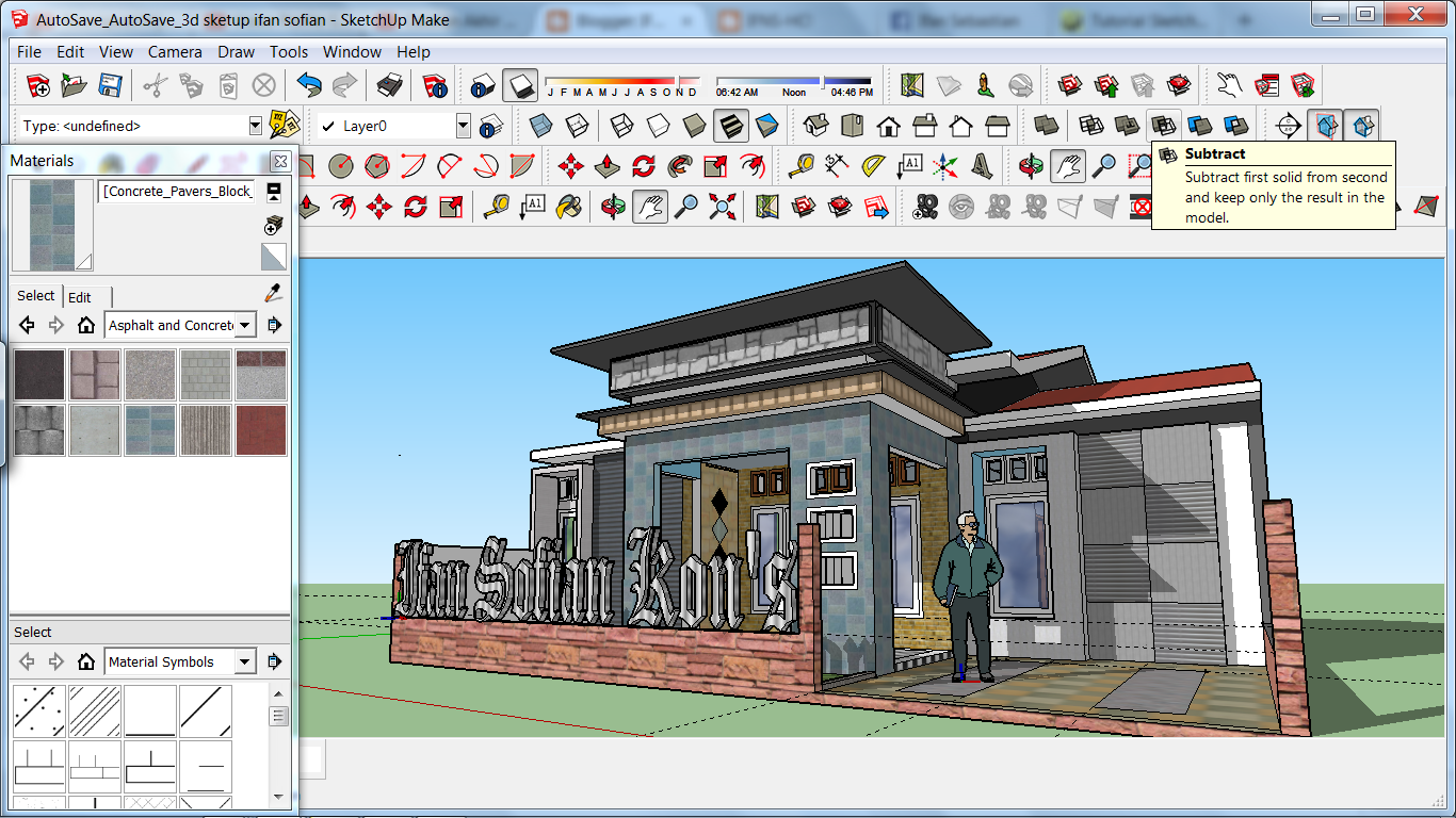 IFNS HC Membuat Rumah 3D dan Animasi di SketchUp 