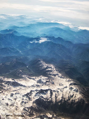 Alps seen from above