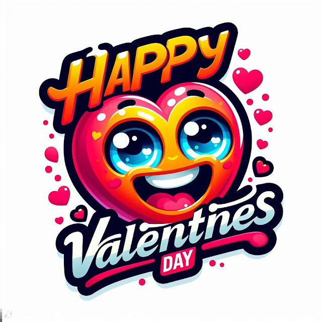 Valentine's Day emoji wallpaper