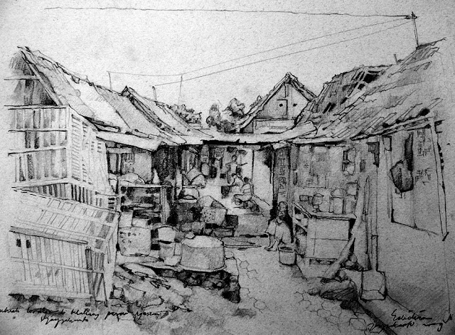 Sketsa Gambar Pemandangan