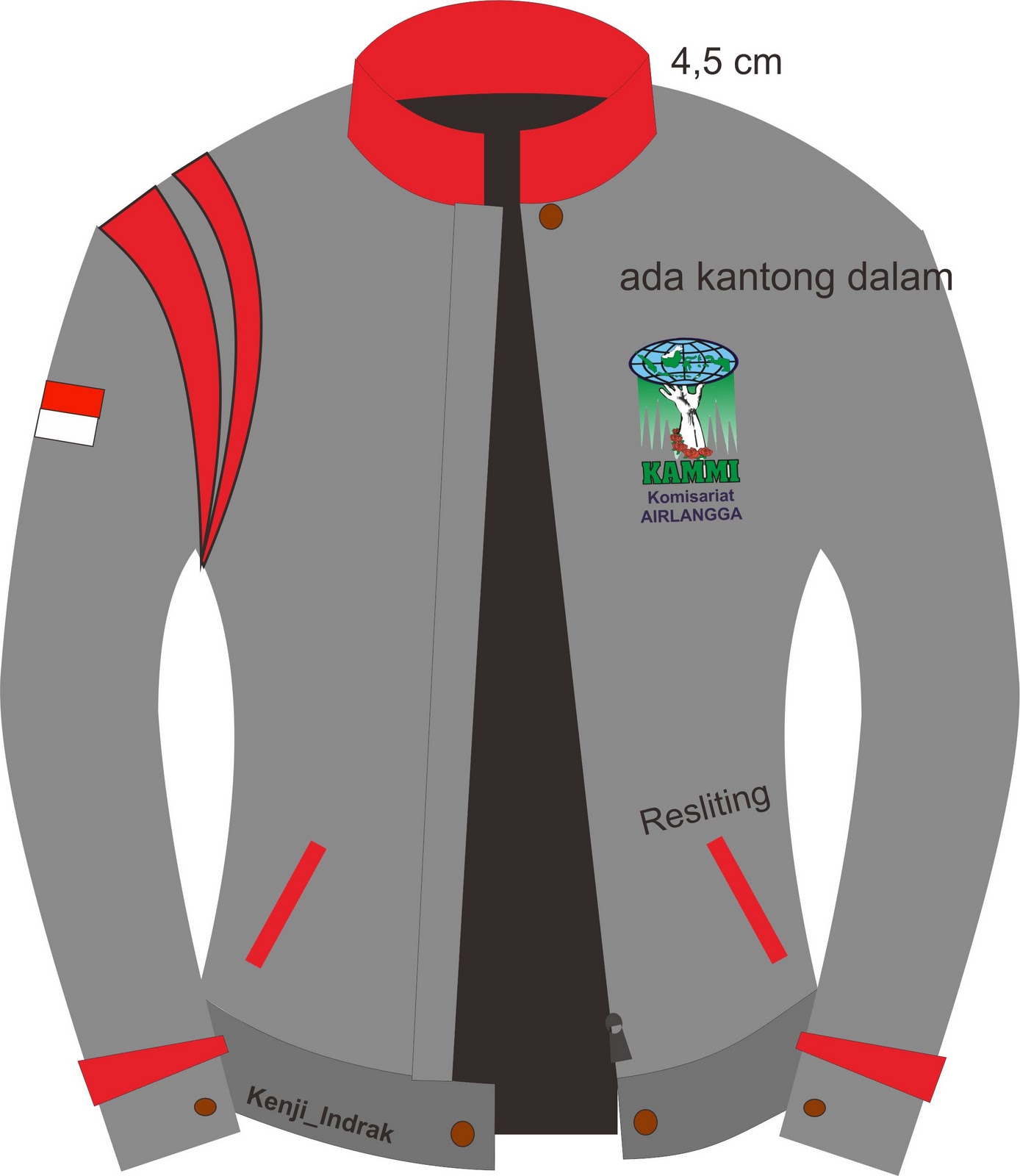 KAMMI AIRLANGGA DESIGN BAJU dan JAKET  KOMSAT