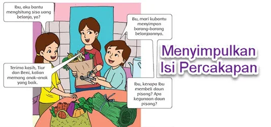 Menyimpulkan Isi Percakapan