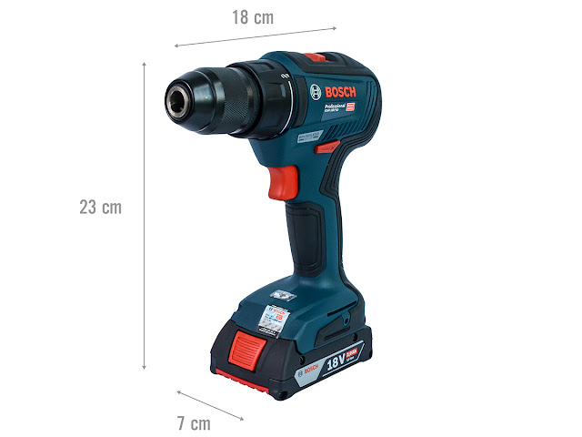 Đánh giá thiết kế Bosch GSB 18V-50