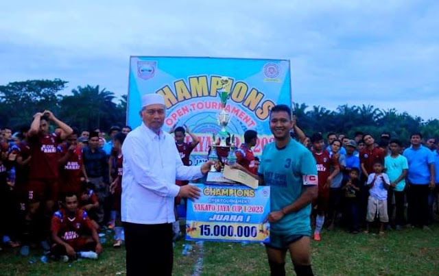 Tutup Tournament Sakato Jaya Cup I, Bupati Hamsuardi Nantikan Sakato Jaya Cup II 