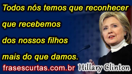 Hillary Clinton frases curtas