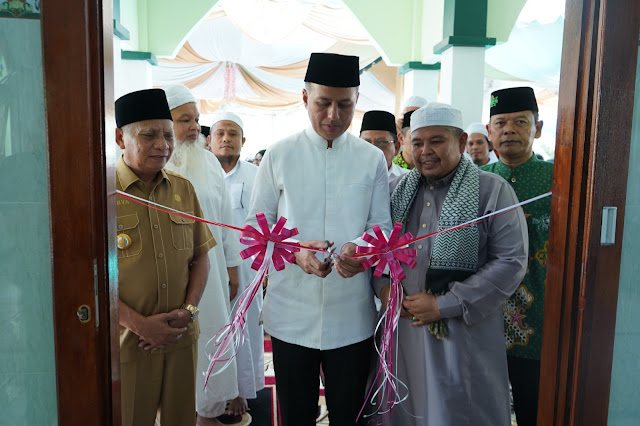 Masjid Istiqomah Al Musannif di Dusun VII Tasik, Desa Air Joman telah selesai dibangun.