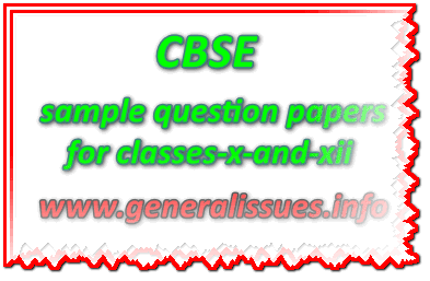 CBSE_sample question papers for classes-x-and-xii