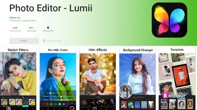 Photo Editor, Filters - Lumii App फोटो एडिटिंग ऐप डाउनलोड