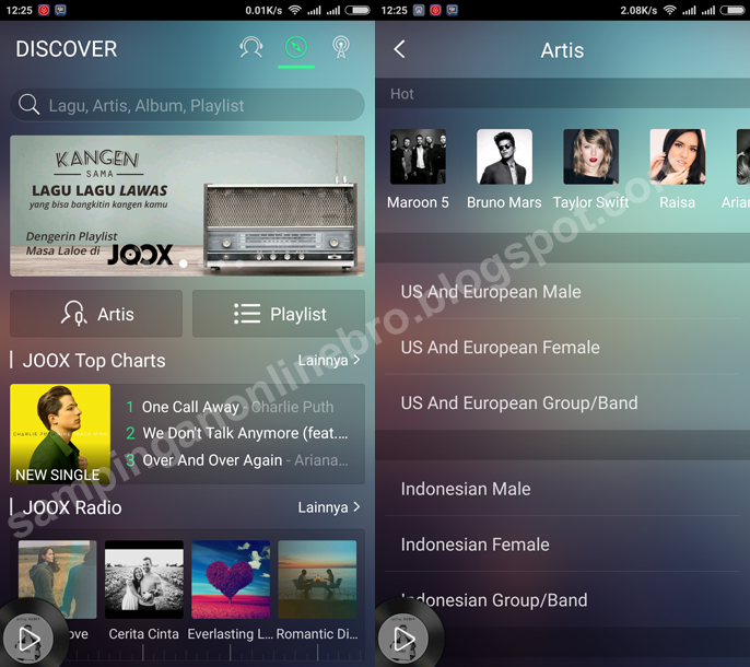 JOOX Music Aplikasi Android Streaming Dan Download Lagu 