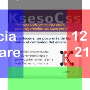 cuatro tooltips con un enlace cada uno en cada miniatura