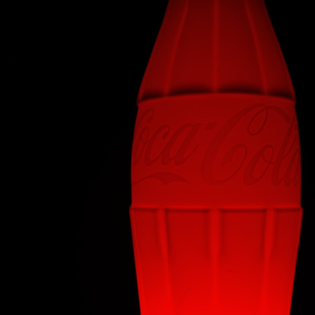 jiemve, bouteille de Coca-Cola lumineuse