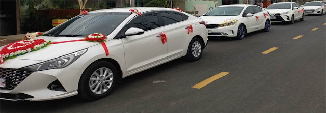 Xe taxi đám cưới Long Thành