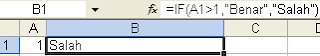 Fungsi IF() Microsoft Excel
