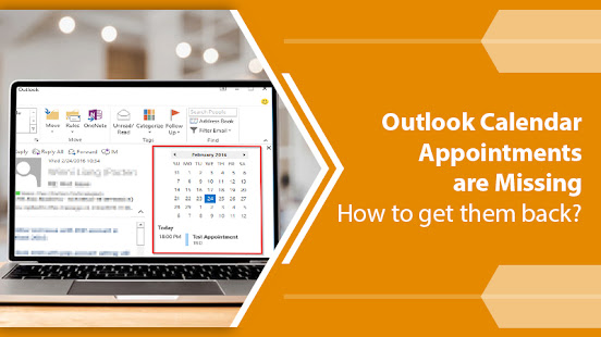 Outlook calendar not showing appointments