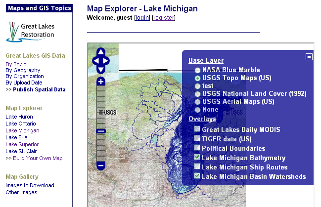 mapping Great Lakes data?