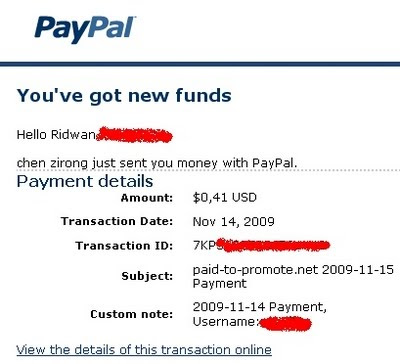 paid-to-promote.net payment