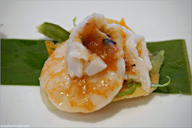 Restaurante Rosa Mexicano: Tostada de Camarones 