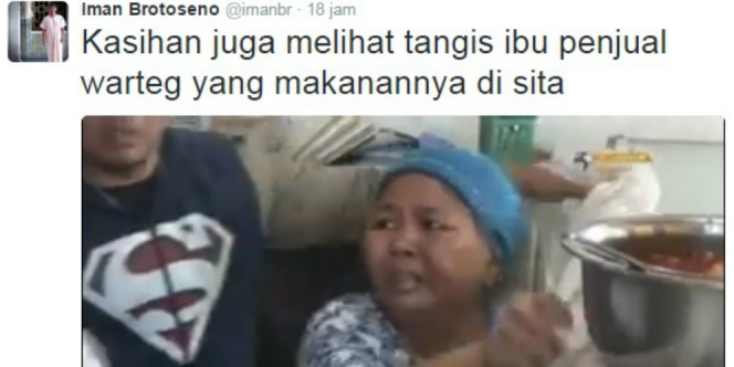 Netizen Galang Dana untuk Bantu Penjual Nasi yang Kena Razia