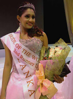 Aruni Rajapaksha 3rd place at Bride of the World 2012 pageant