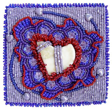 bead embroidery, bead journal project, Feb 08, Christy H